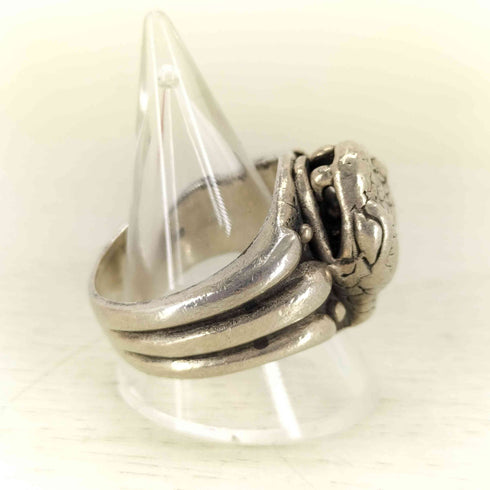 エーアンドジー A&G 925刻印 Viper Head シルバーリング メンズ  24号